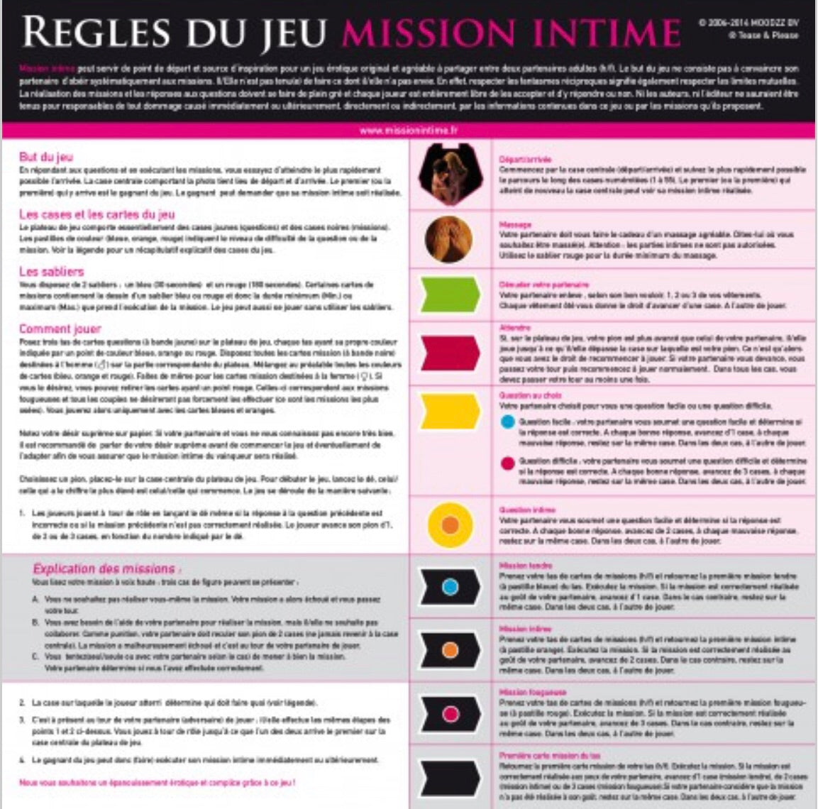 Jeu de mission intime - Classic