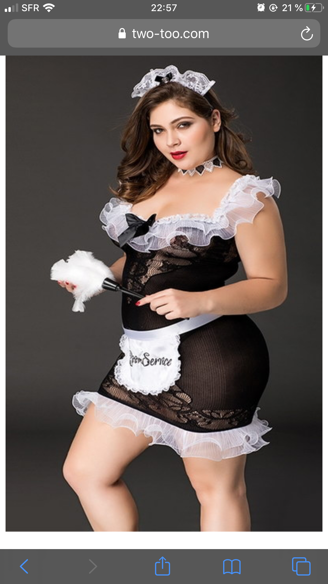 Costume room service - Grande taille